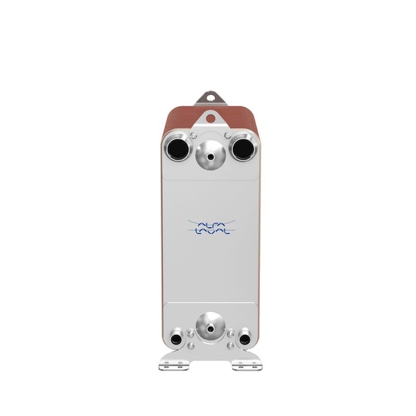 Alfa Laval Brazed Plate Heat Exchanger, AISI 316L, Stainless Steel, 190 Plates-Dual Circuit Evaporator 2,420k BTU ACH502DQ-190AH-F - main